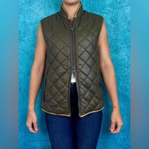 Fossil Quilted Brown Vest